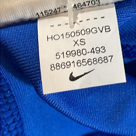 NIKE DRI-FIT Running Capri Royal Blue Size XS NEW - Picture 9 of 11